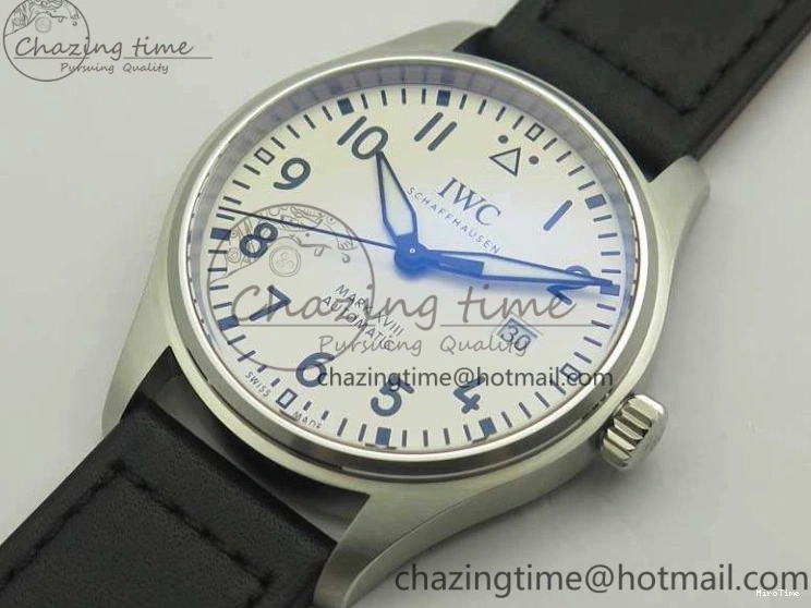 MIROTIME 0328 Efficient Mark XVIII Le Petit Prince IW327001 SS MKS 1:1 Best Edition White Dial On Leather Strap MIYOTA9015 V 7220